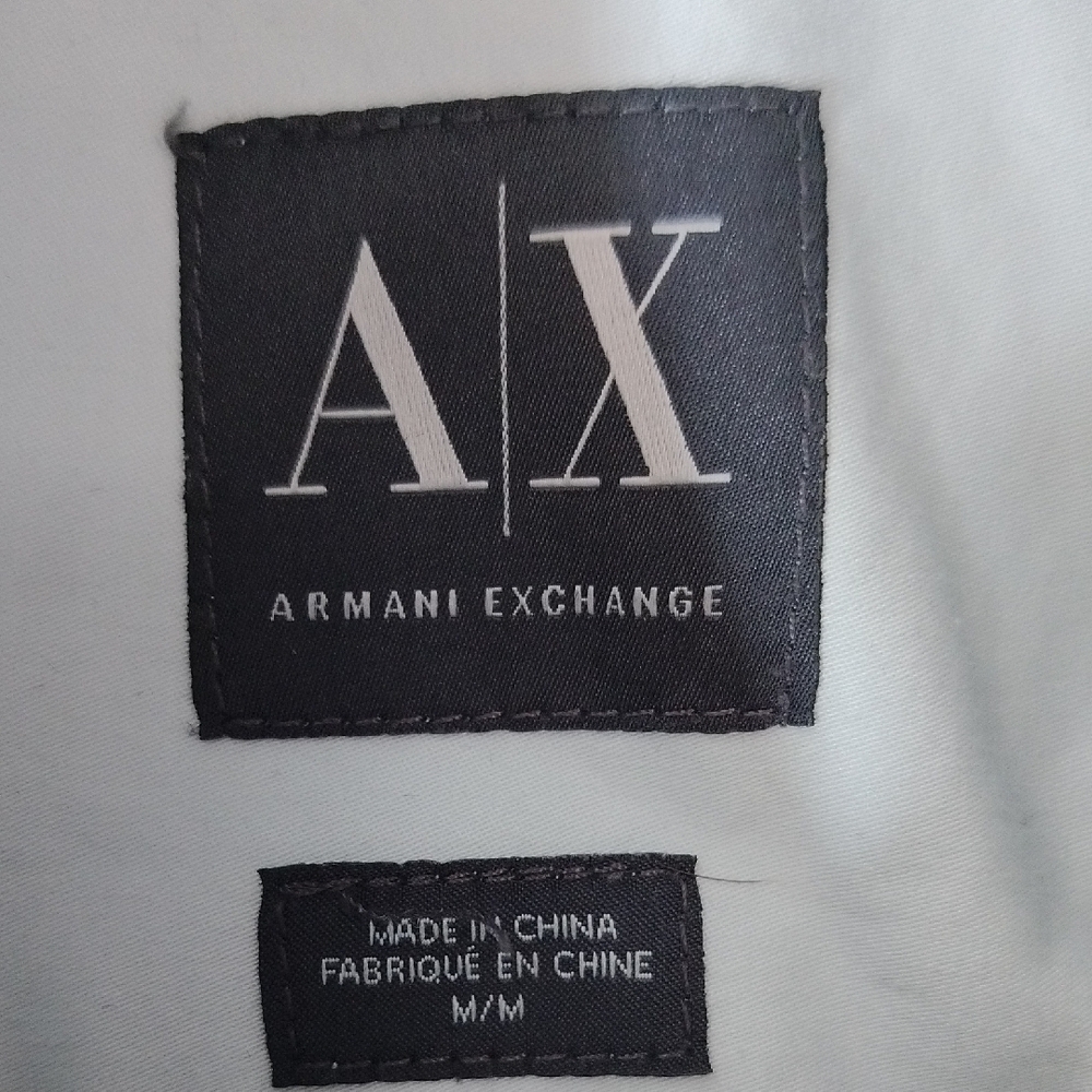 Armani Exchange Light White Button Down Casual Shirt - Picture 2 of 4